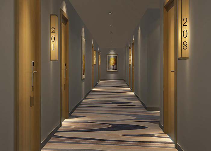 商務酒店走廊設計效果圖