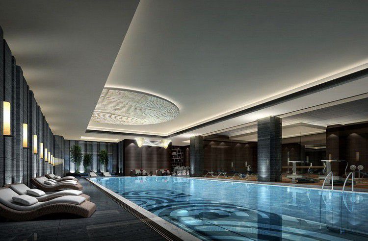 CCD--重慶華宇豪生酒店裝修游泳池效果圖