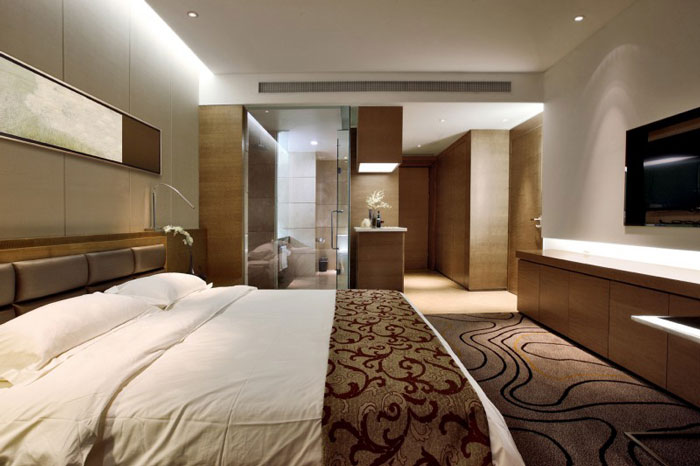 現代商務會議酒店裝修大床房