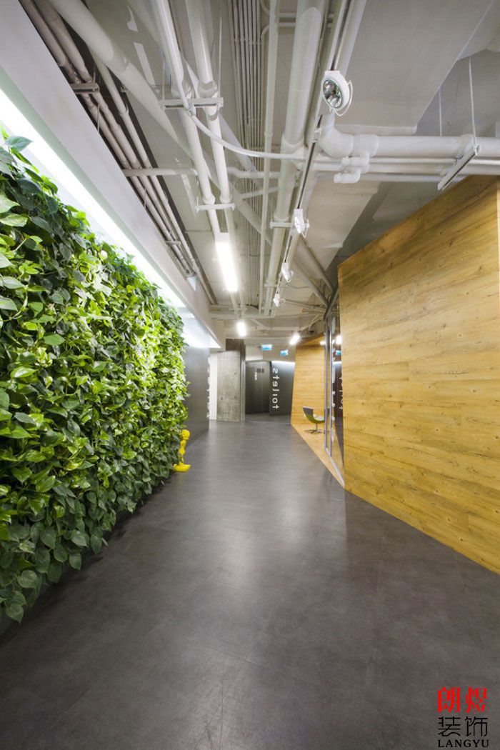 現代環保辦公室裝修過道走廊
