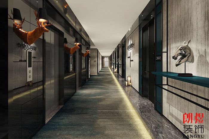 精品酒店裝修設計效果圖客房走廊