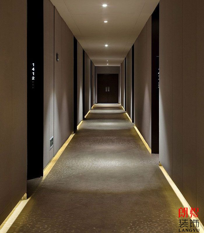 新中式酒店設計客房走廊